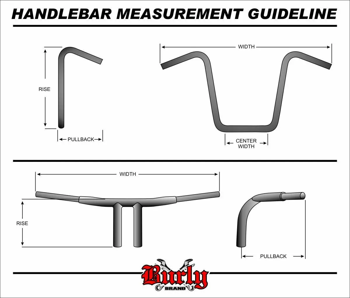 Gorilla Apehangers 1.25" Bar Tbw 10" - 18" 10