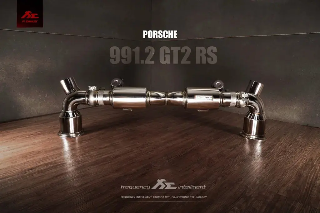Fi Exhaust Catless Valvetronic Downpipe (Retains Oem Valve Settings - No Remote) - Porsche 991.2 Gt2 Rs 2017-2019 (Oem Compatible Version) 2