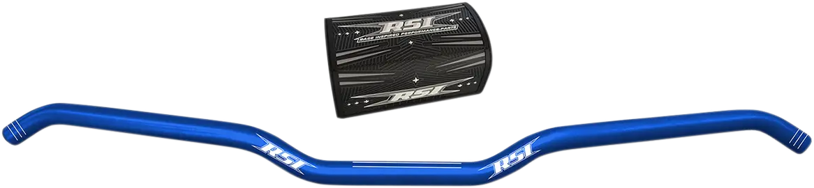 Race Shop Inc. Hustler Anodized Aluminum Handlebar - Hook - 13° - Dark Blue T6-10R-Dbl 1