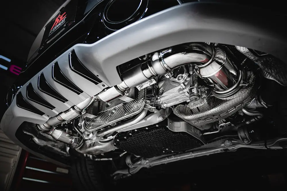 Fi Exhaust Sport 200 Cell Downpipe + Valvetronic Muffler (Retains Oem Valve Settings - No Remote) - Porsche 992.1 Turbo 2021-2024 (Ultimate Version) 1