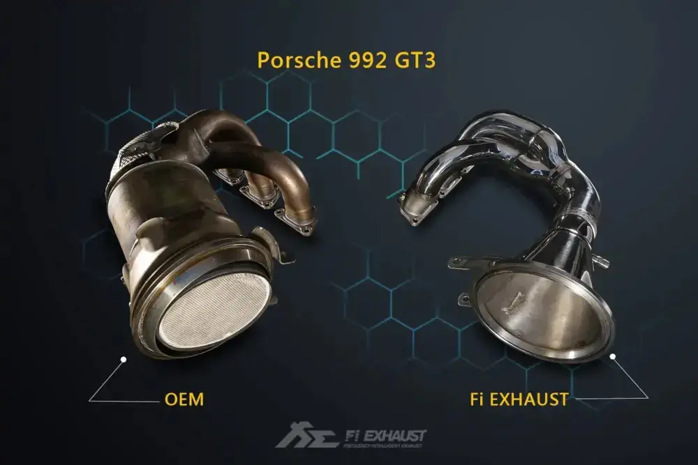 Fi Exhaust Valvetronic Muffler + Dual Silver Tips (Retains Oem Valve Settings - No Remote) - Porsche 992.1 Gt3/ Rs 2021-Up 2