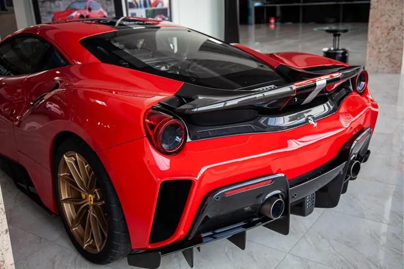 Capristo Carbon Fiber Rear Bumper - Ferrari 488 Pista 1