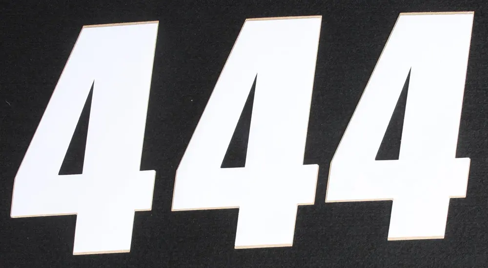 Number 4 White 6" 3/Pk 1