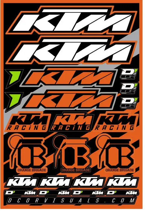 Decal Sheet Ktm 1