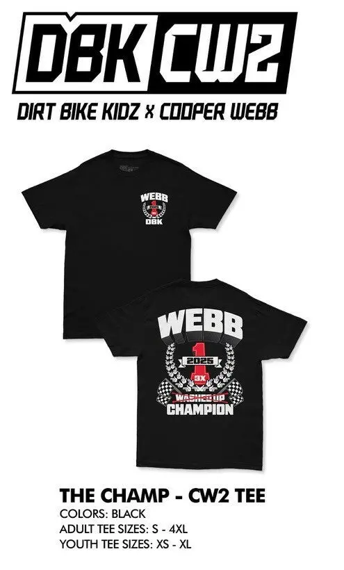 The Champ Cw2 Tee Black Lg 1
