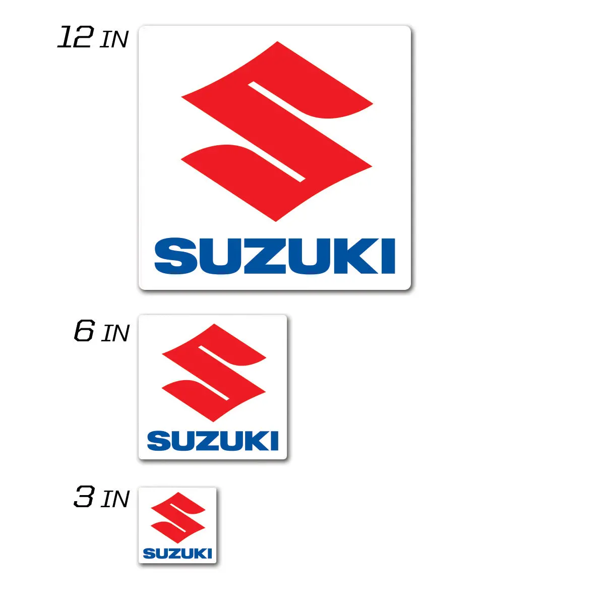Suzuki Icon Decal 12" Squared 1