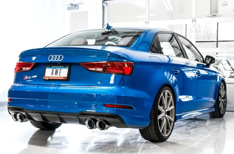 Awe Tuning Audi 8V S3 Switchpath Exhaust W/Chrome Silver Tips 102Mm 2