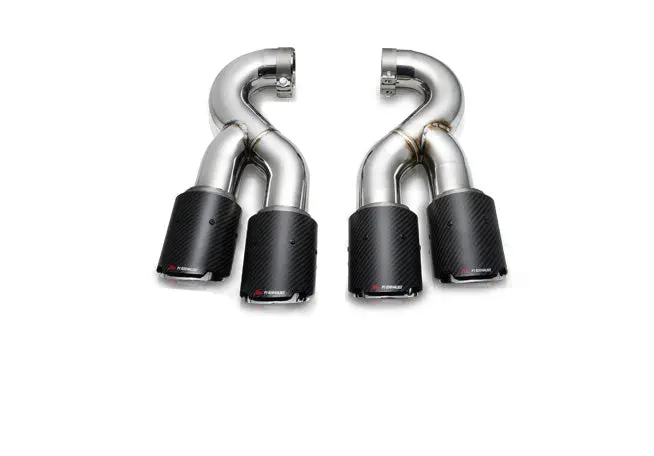Fi Exhaust Front Pipe + Mid Y-Pipe + Valvetronic Muffler + Quad Silver Tips + Fi Pro App Remote (Obdii) - Porsche 9Ya.1/ 9Ya.2 Cayenne 3.0T 2018-Up 1