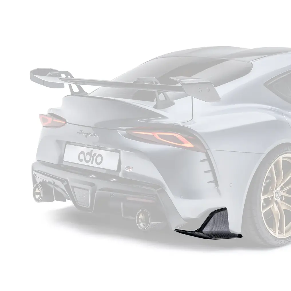 Adro Gr Supra Carbon Rear Bumper Winglet Set 1