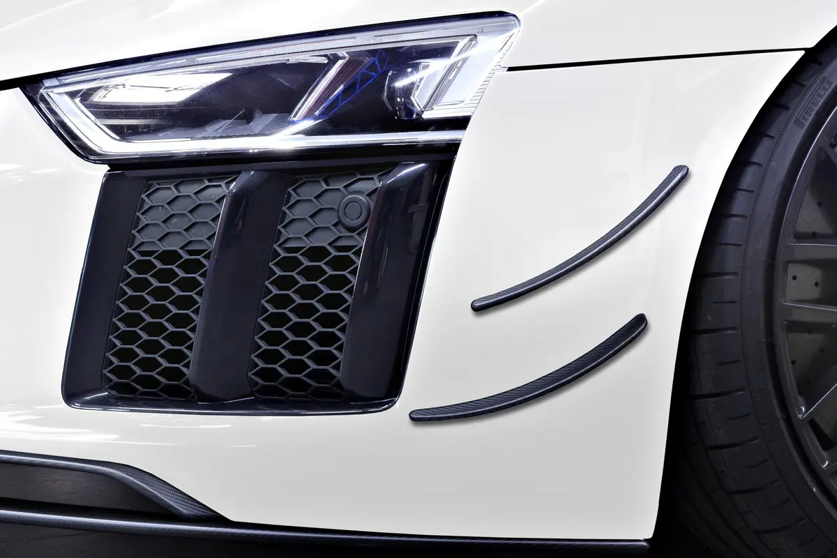 Capristo Carbon Fiber Front Fins - Audi R8 (Gen 2) 1