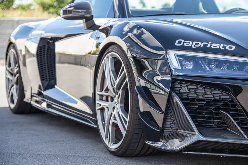 Capristo Carbon Fiber Front Fins - Audi R8 (Gen2) Facelift 1