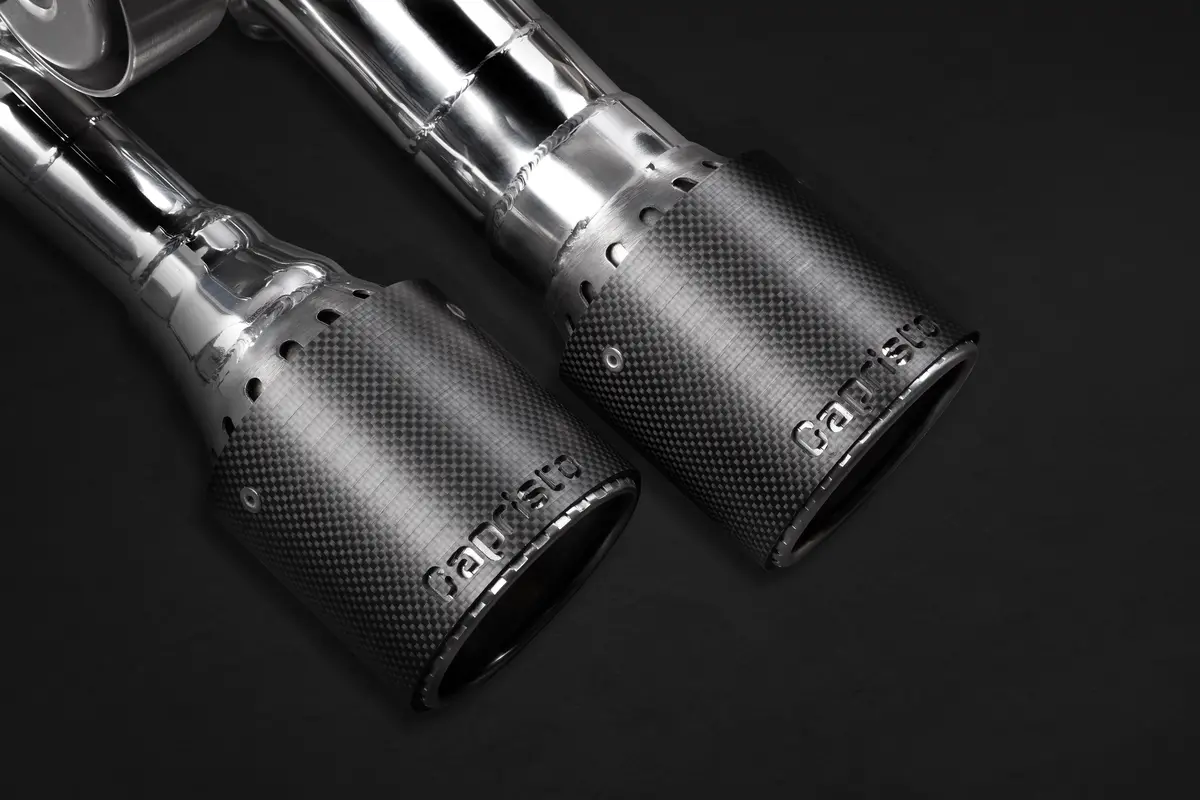 Capristo Valved Exhaust, Mid Pipes + Carbon Tips (Ces3) - Audi S8/Plus (D4) 2