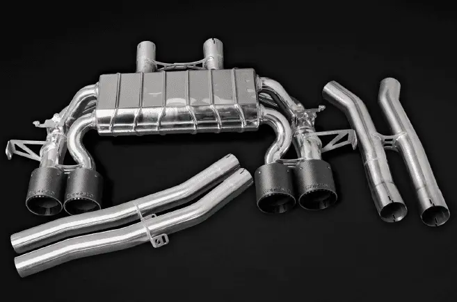 Capristo Ece Valved Exhaust + Mid-Silencer Spare + Wicrom Tips (Oe Actuators) - Bmw G8x M3/ M4 1