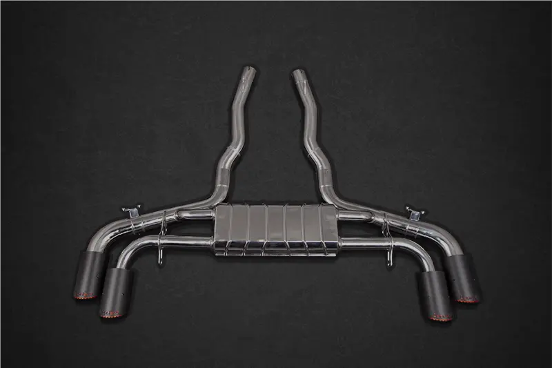 Capristo Exhaust System + Opf Spare Mid-Pipes + Carbon Tips (Oe Actuators) - Bmw F95 X5m | F96 X6m 1