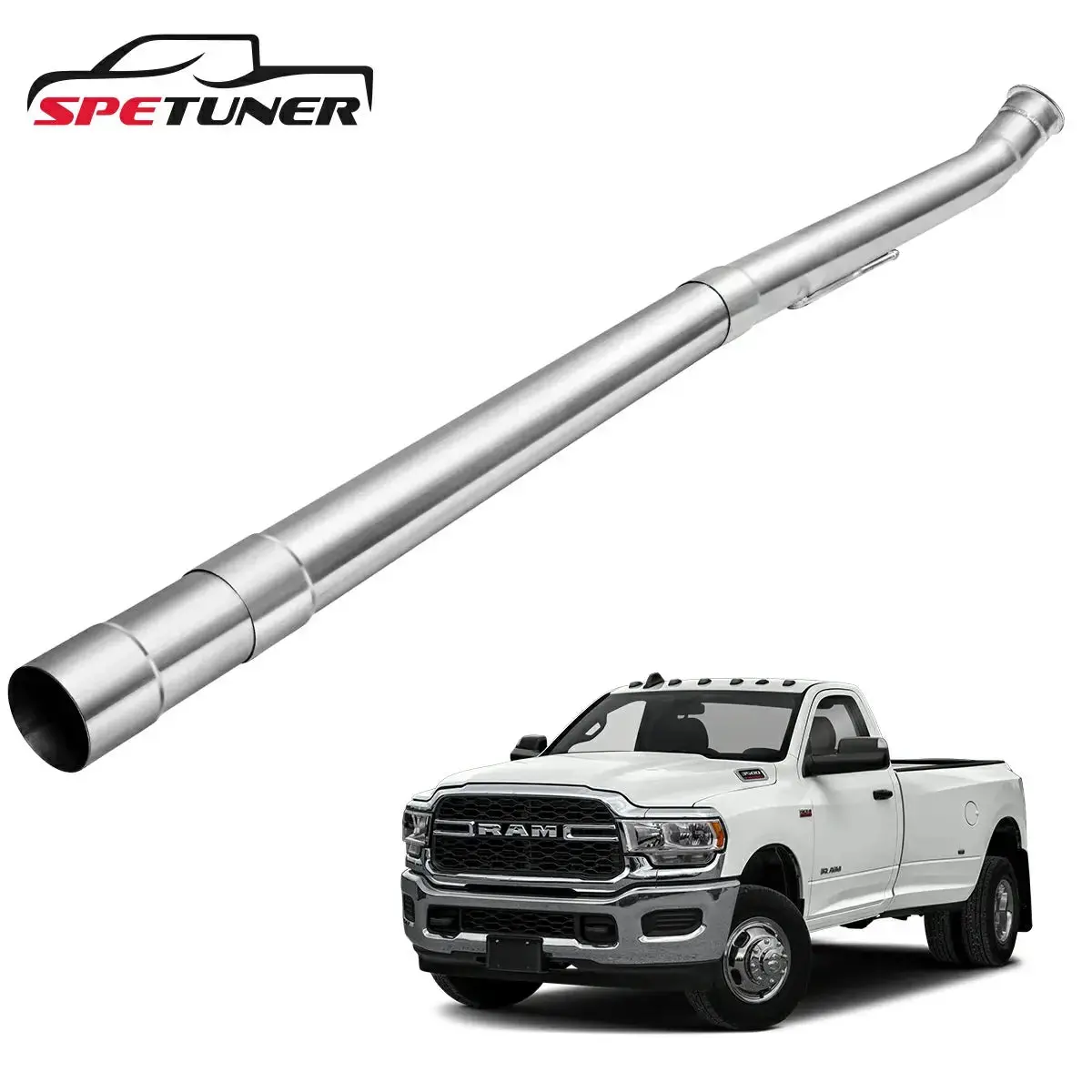 4"/5'' 2019+ 6.7 Cummins Dpf Delete Race Pipe | Dodge Ram 2500/3500 1