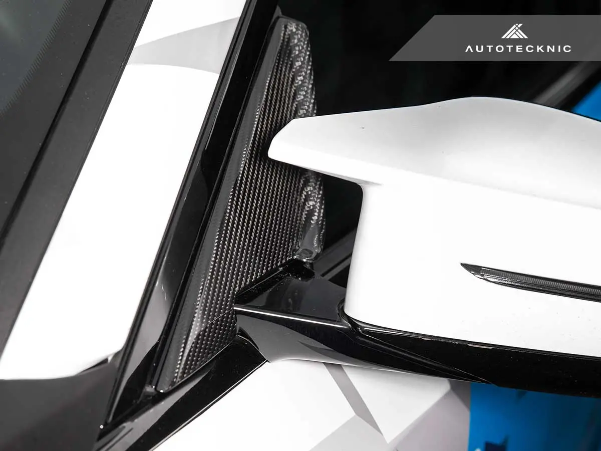 Autotecknic Dry Carbon Side Mirror Wind Deflector Set - G87 M2 2