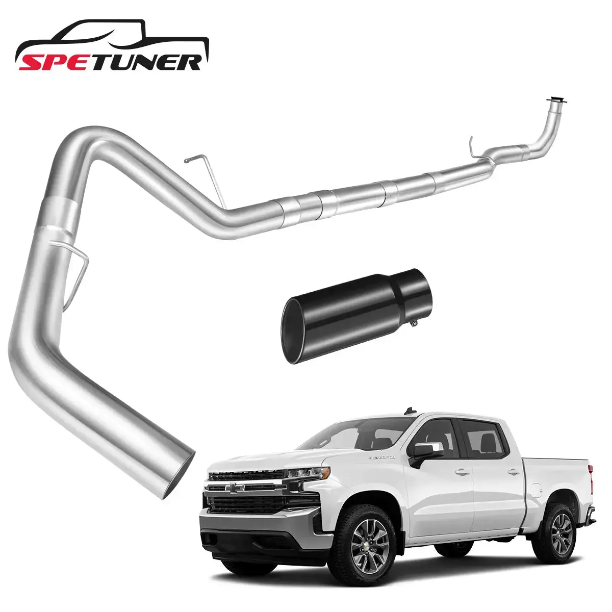 4"/5" 2017+ L5p 6.6 Duramax Dpf Delete Race Pipe Chevy Gmc 3