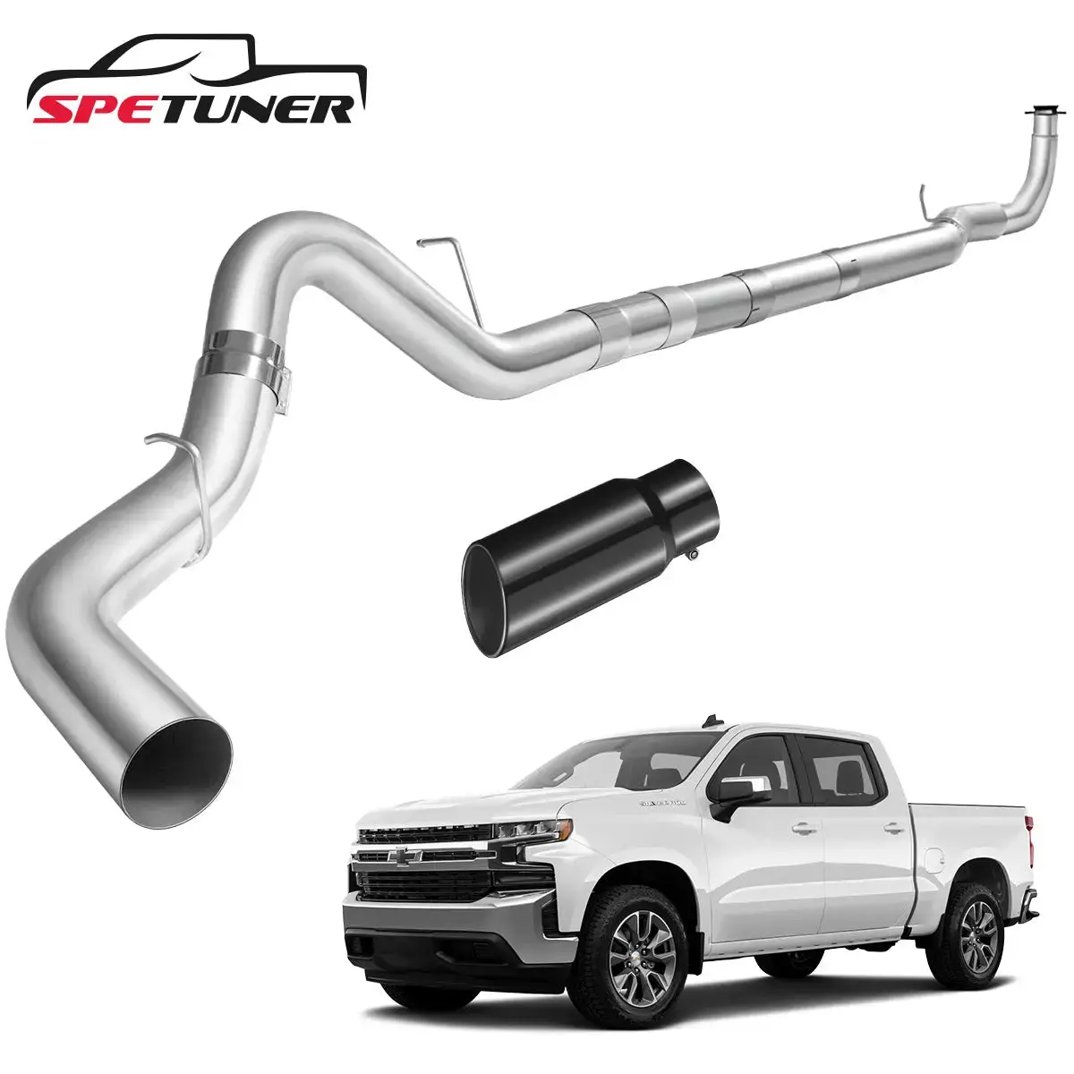 4"/5" 2017+ L5p 6.6 Duramax Dpf Delete Race Pipe Chevy Gmc 4