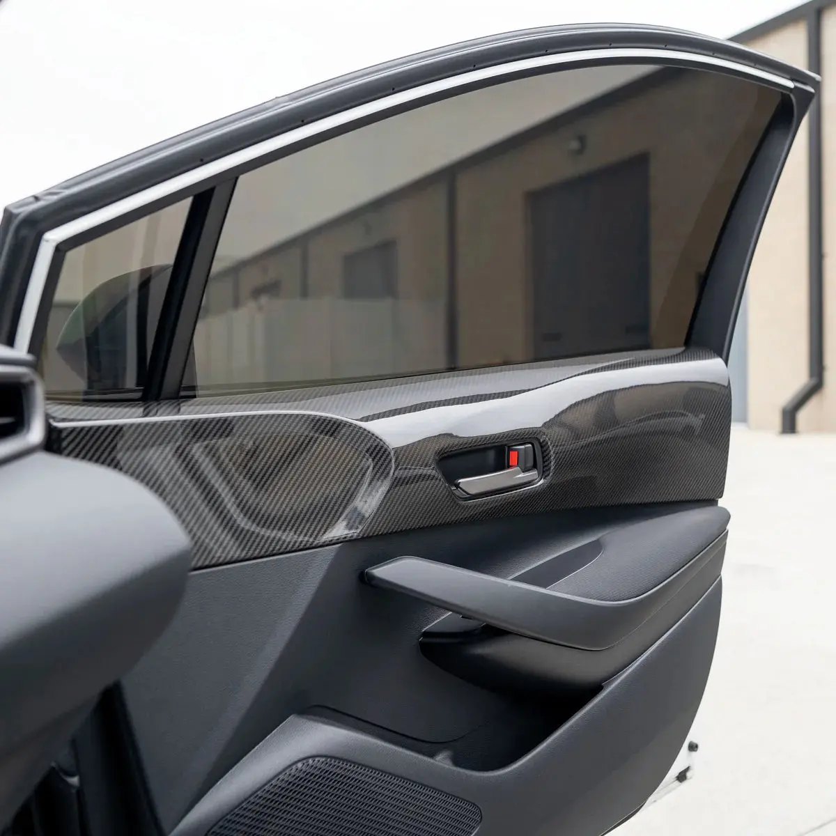 Driven Media Gr Corolla Carbon Fiber Front Upper Door Trim Covers 2