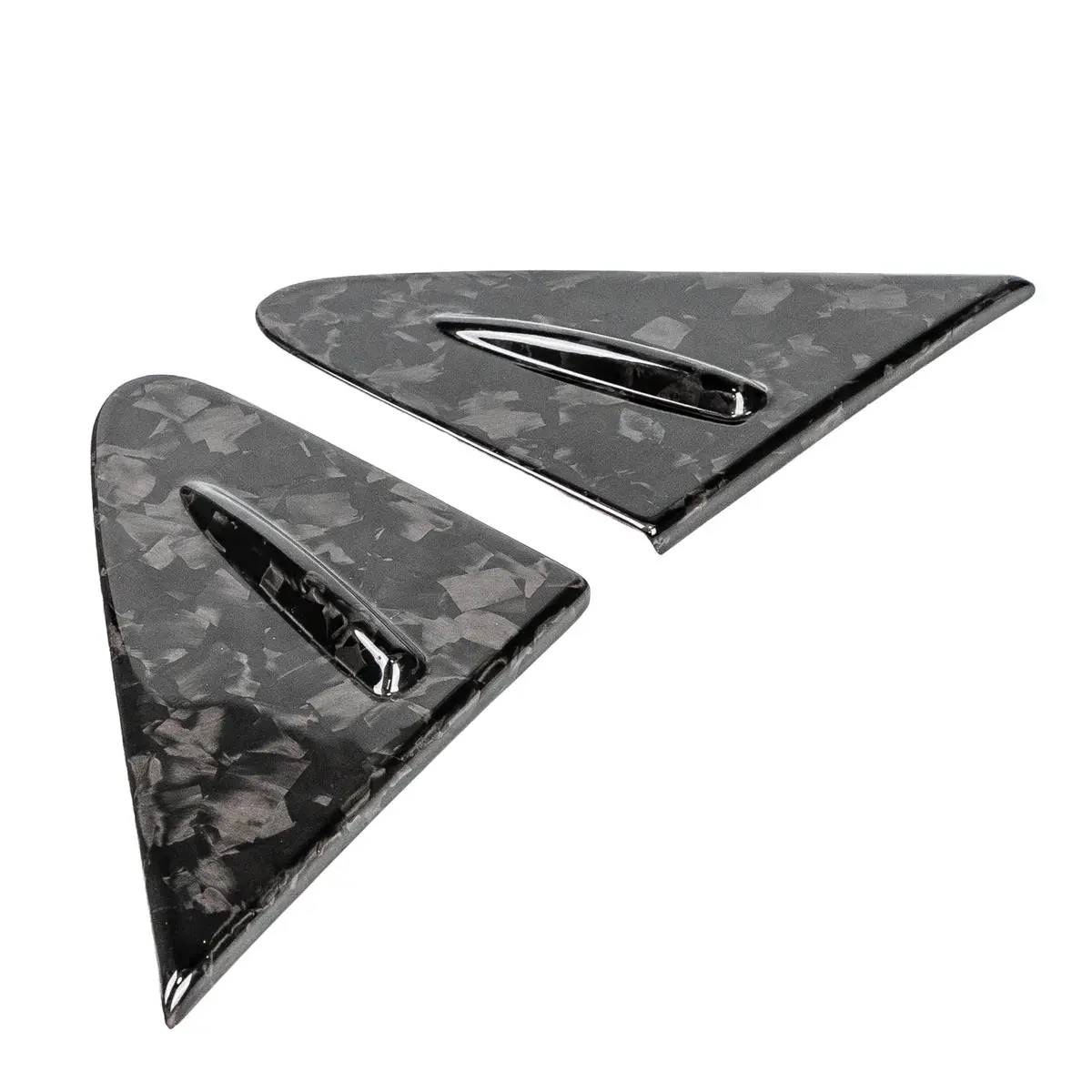 Driven Media Gr Corolla Carbon Fiber Front Quarter Window Trim Covers 3