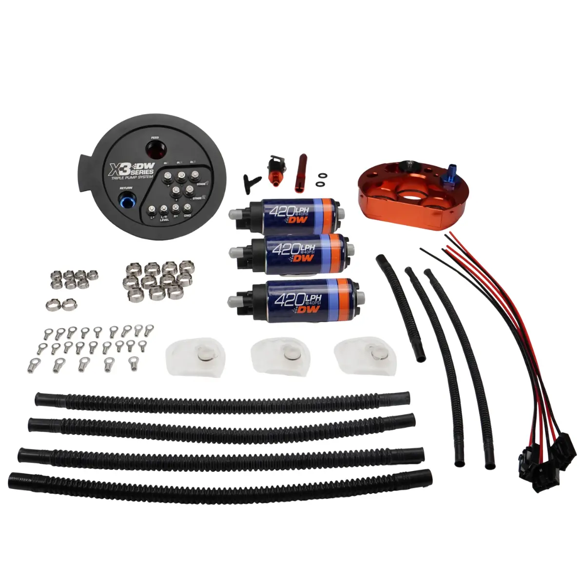 Deatschwerks Gr Supra X3 Series Triple Dw420 Fuel Pump Module 1