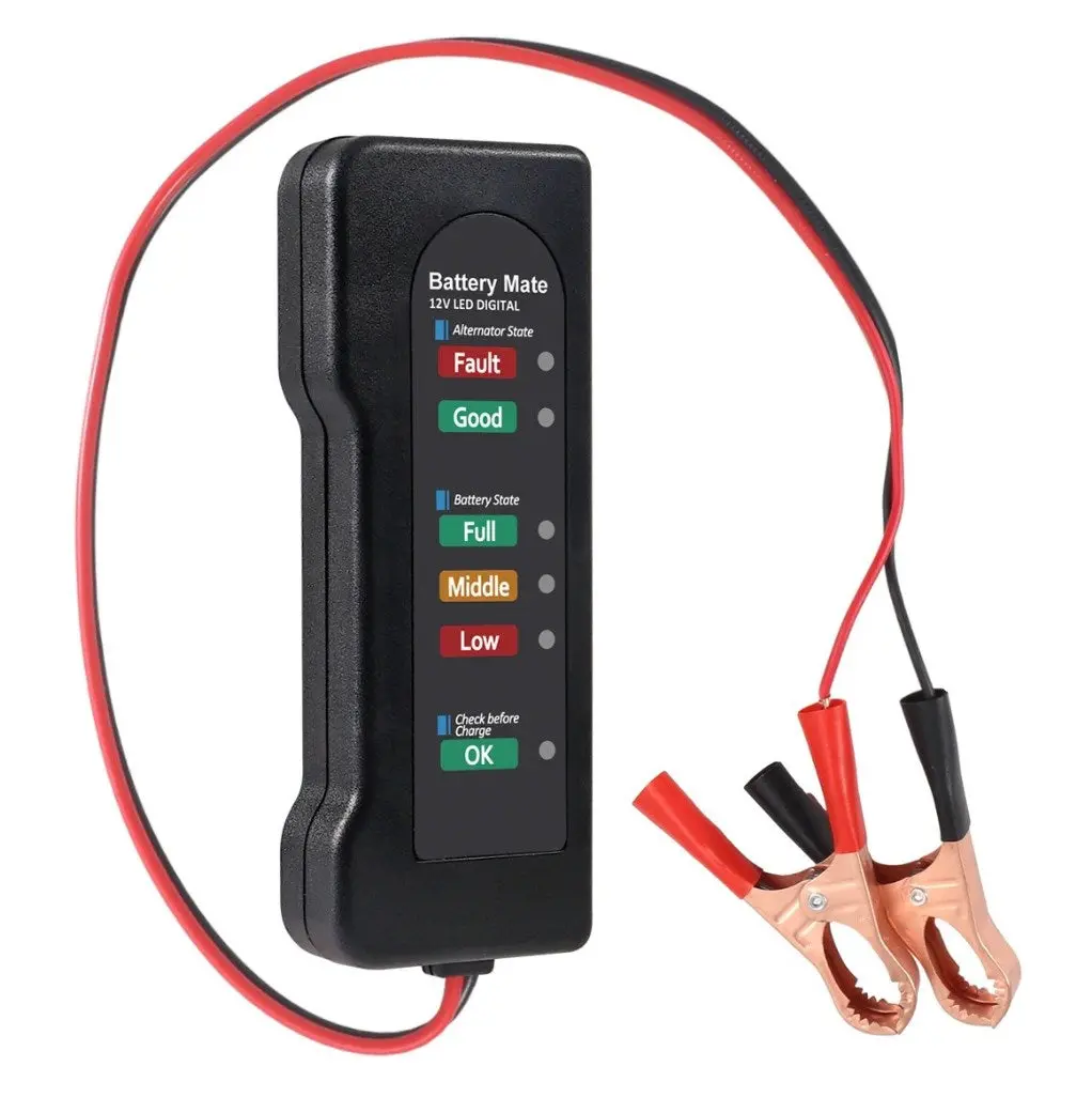 12V Led Digital Battery Tester 1