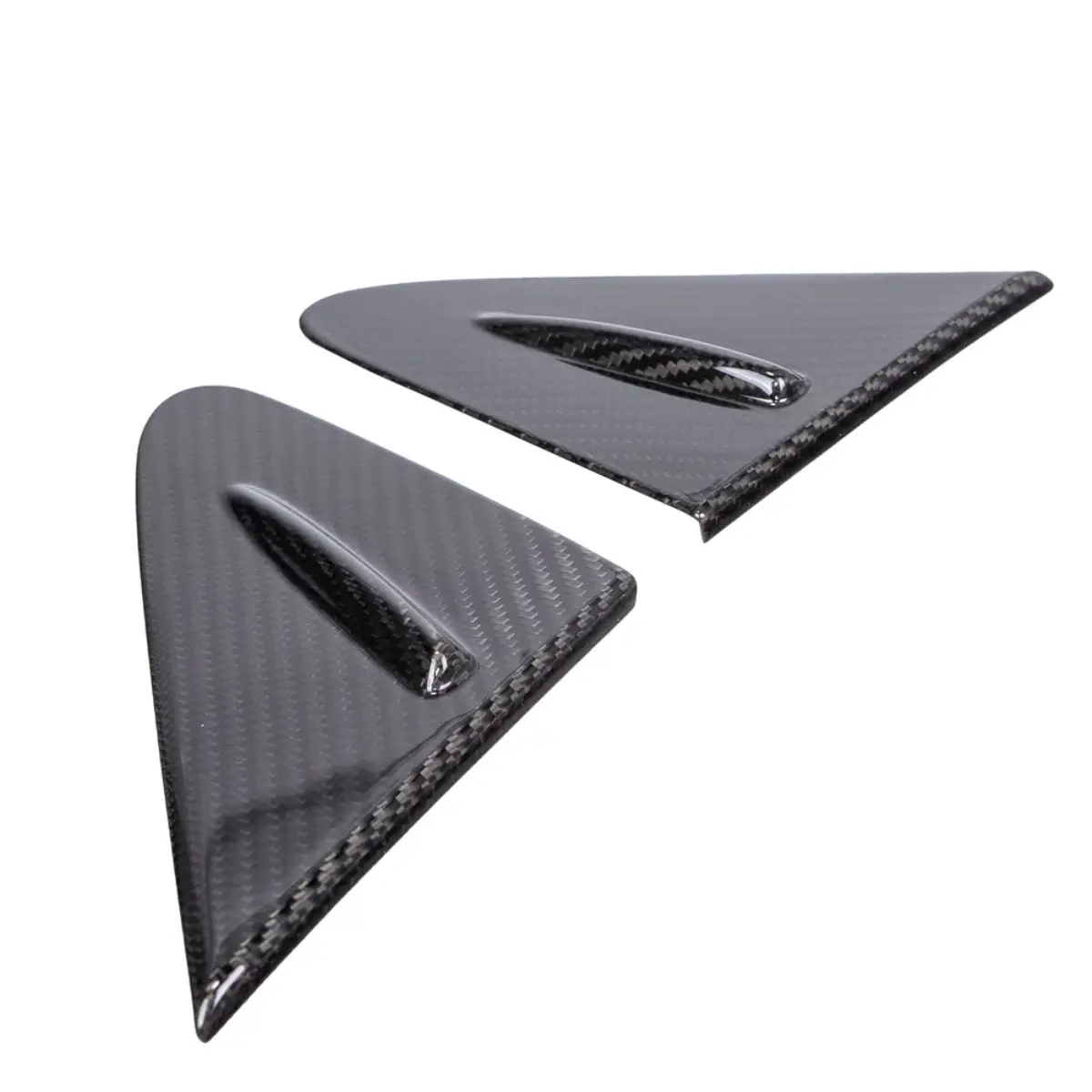 Driven Media Gr Corolla Carbon Fiber Front Quarter Window Trim Covers 1