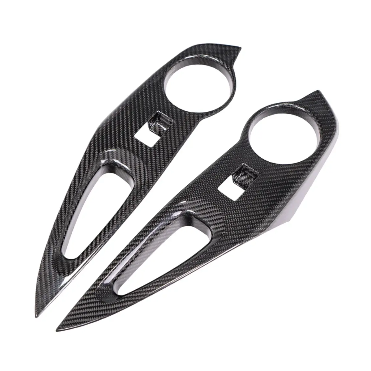 Driven Media Gr Corolla Carbon Fiber Rear Window Switch Panel Covers 1