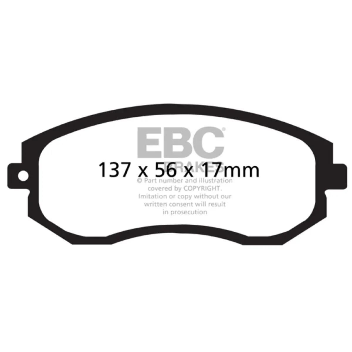 Ebc Gr86 / Brz Redstuff Brake Pads - Front (Non-Brembo) 2
