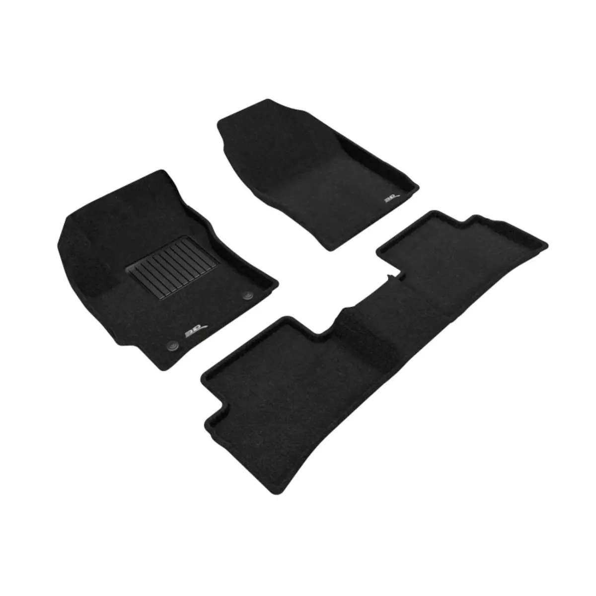 3D Maxpider Gr Corolla Elegant 1St & 2Nd Row Floormats - Black 1
