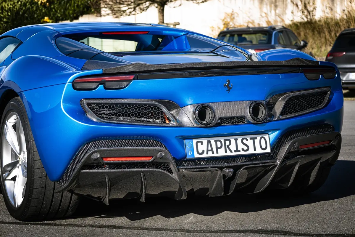 Capristo Carbon Fiber Rear Diffuser - Ferrari 296 1