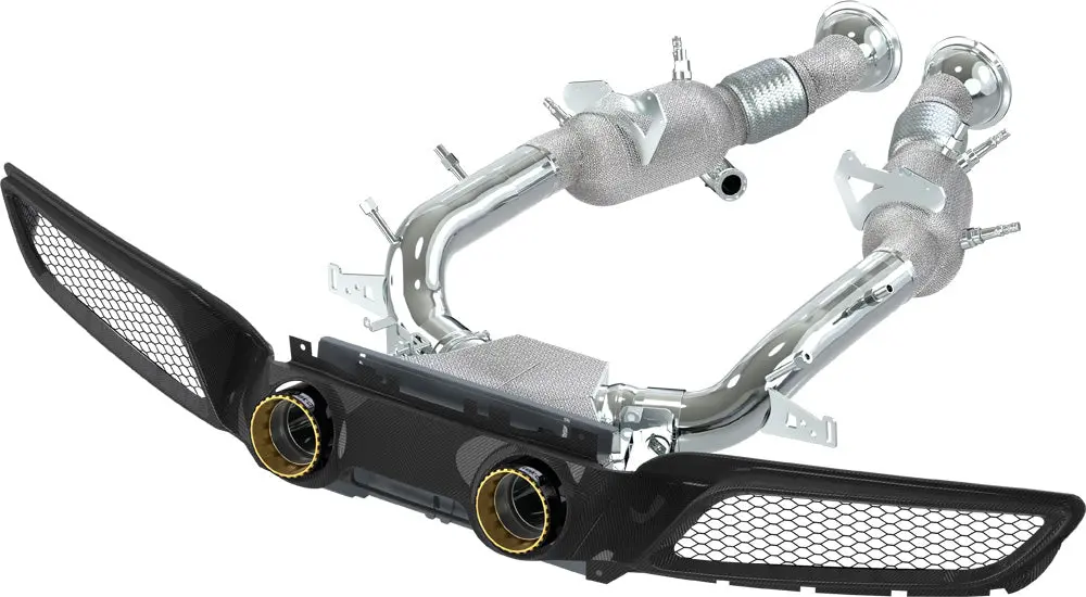 Capristo Twin Tailpipe Conversion + Opf Replacement + Sports Cats Set - Ferrari 296 1