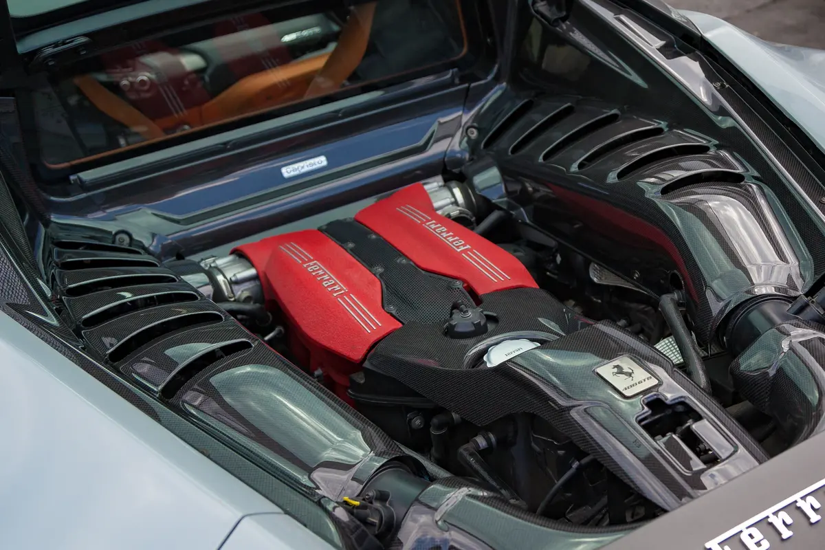 Capristo Carbon Fiber Engine Side Covers - Ferrari 488 Gtb/ Pista 1
