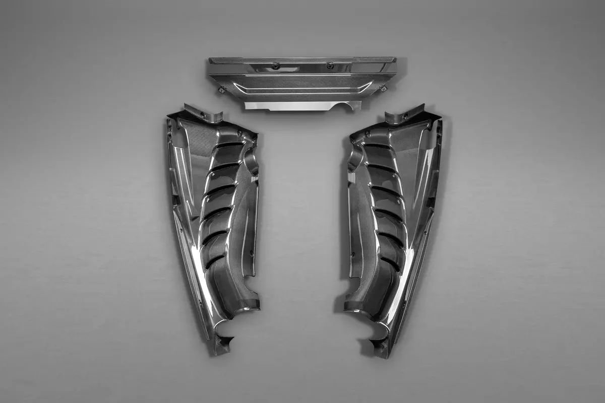 Capristo Carbon Fiber Engine Side Covers - Ferrari 488 Gtb/ Pista 2
