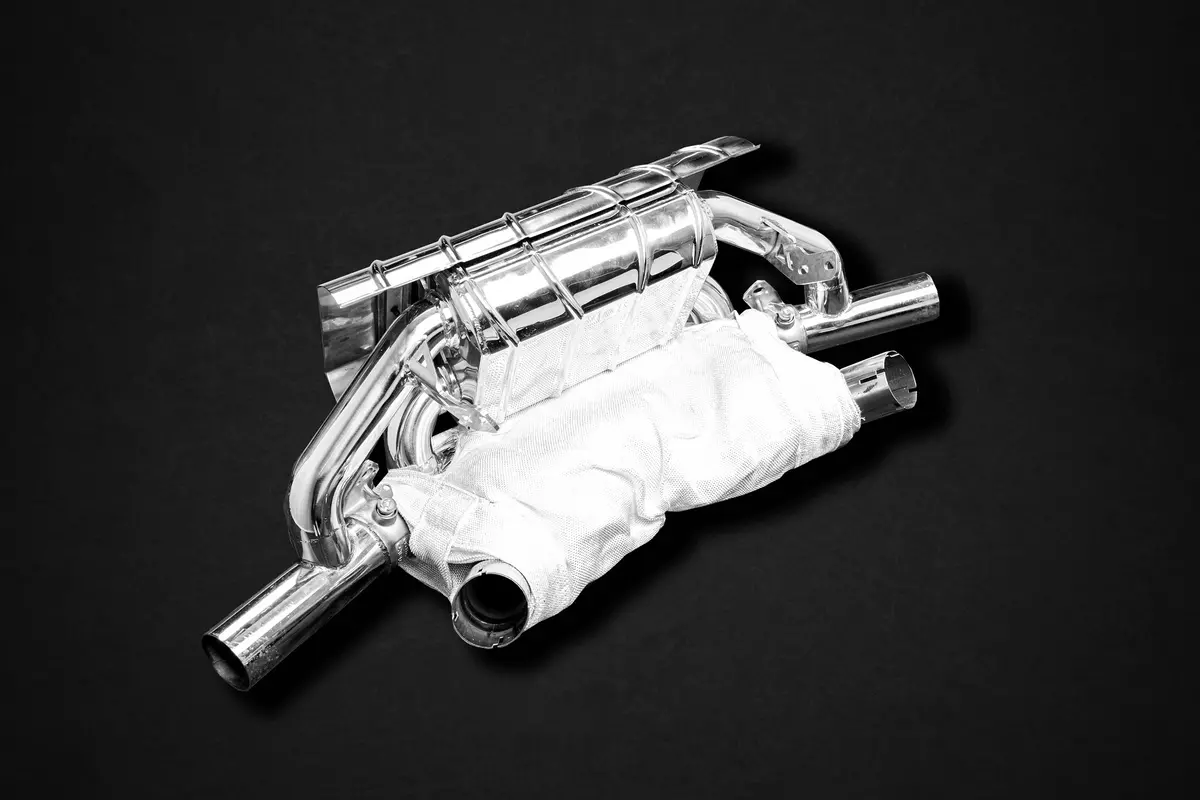 Capristo Full Exhaust Headers + Cat Spare + X Pipe Muffler + Remote - Ferrari F50 1