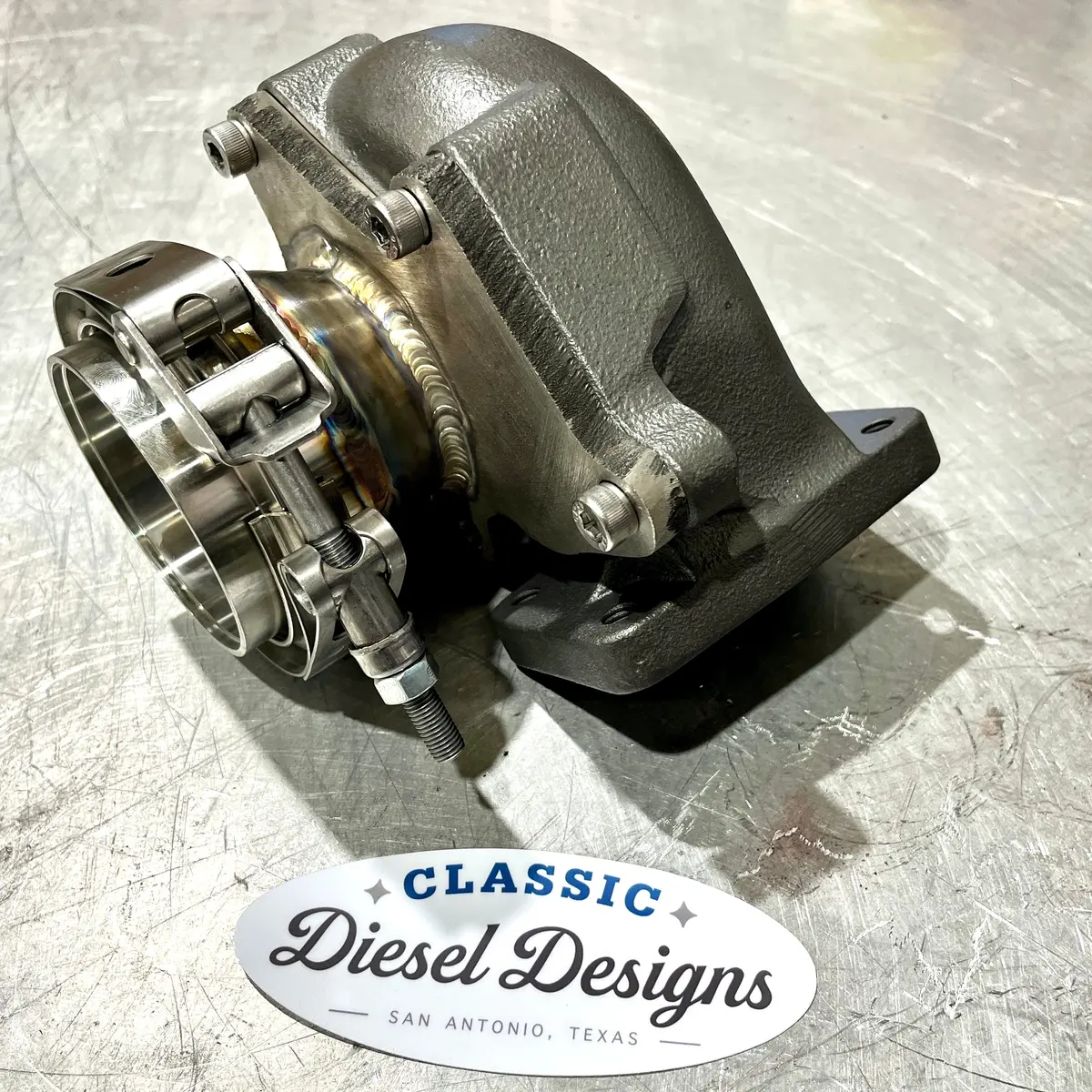 Idi Wastegate Delete Flange W/ 3" V-Banded Outlet 1
