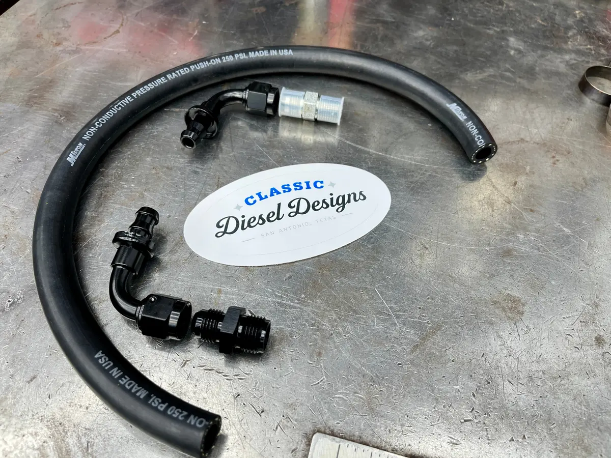 6.9/7.3 Idi Lift Pump To Fuel Filter Feed Line Kit 1
