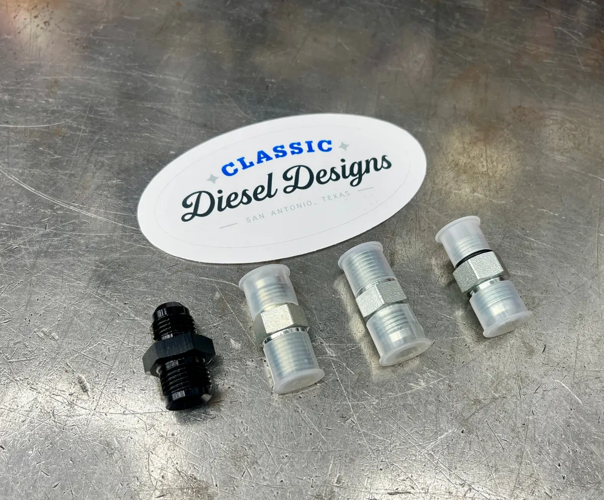 6.9/7.3 Idi 6An Fuel Line Conversion Fittings 1