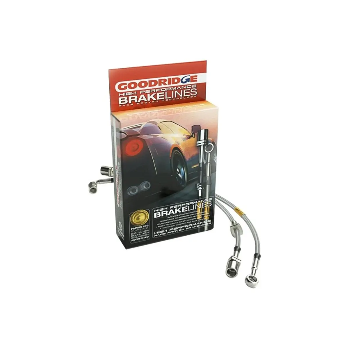 Goodridge Gr86 / Brz G-Stop Stainless Steel Brake Line Kit (Non-Brembo) 1