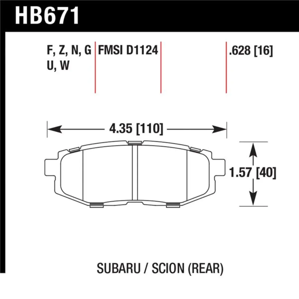 Hawk Performance Gr86 / Brz Ceramic Brake Pads (Non-Brembo) 3