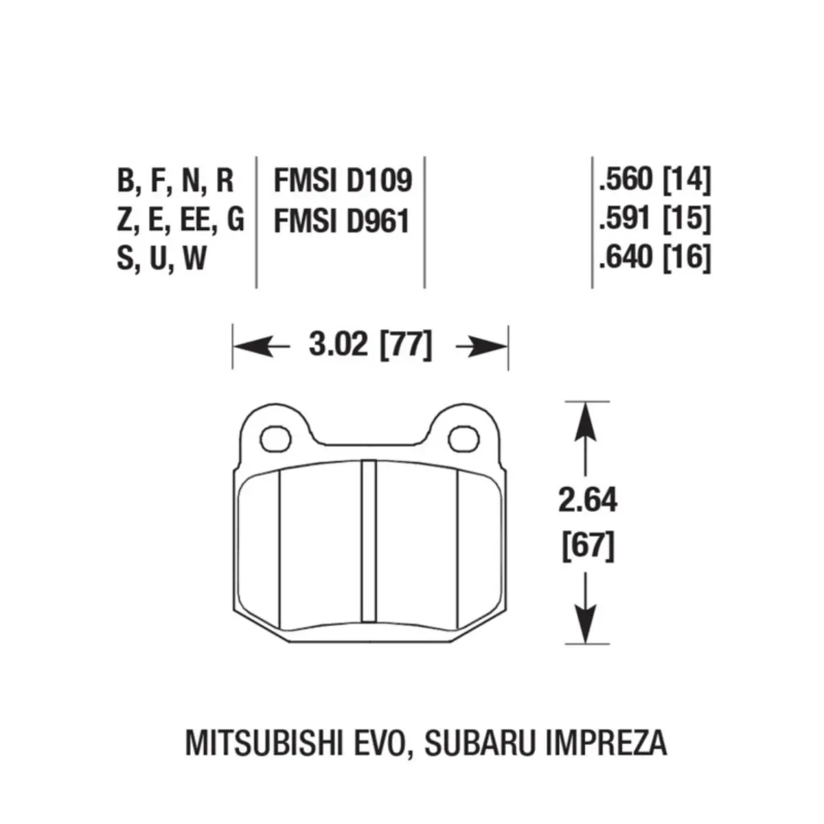 Hawk Performance Gr86 / Brz Hp Plus Brake Pads (Brembo) 3