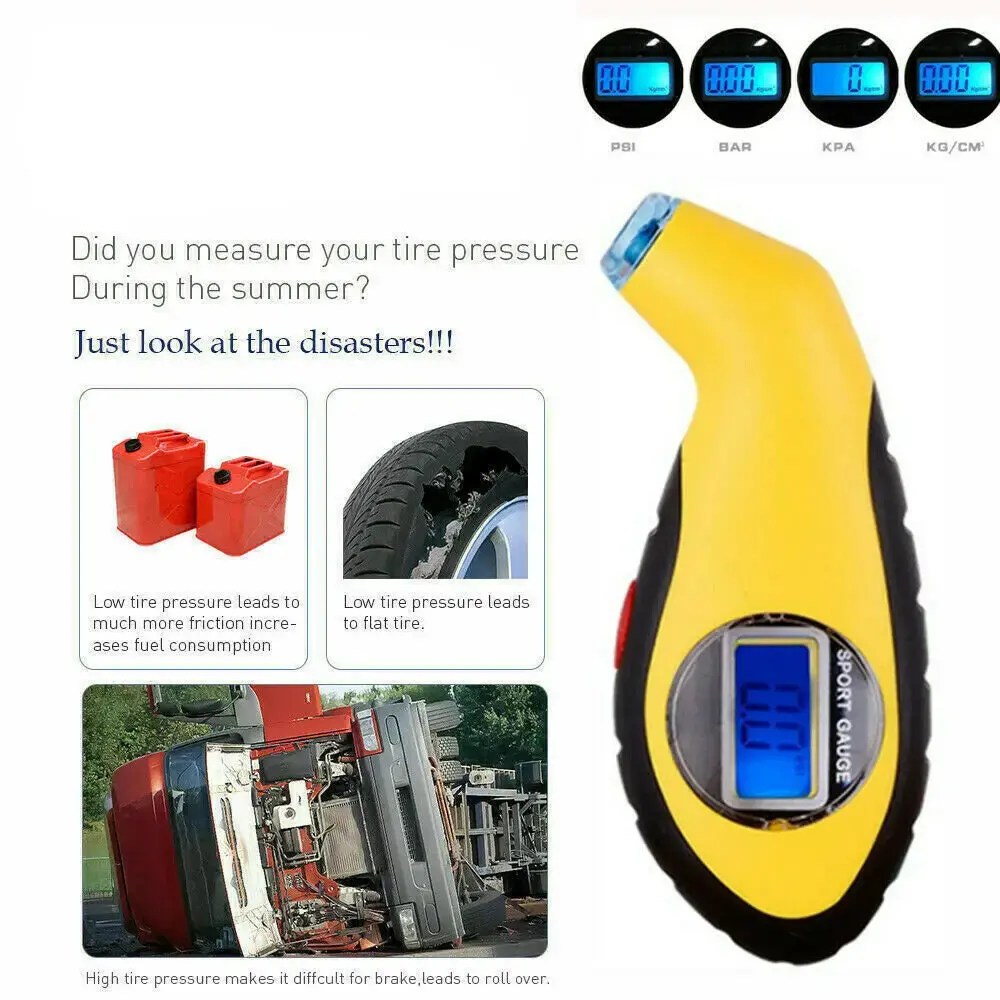 Digital Tire Pressure Gauge With Lcd Display 2