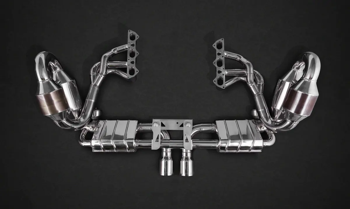 Capristo Valved Exhaust, Headers, Sport Cats, And Carbon Engine Cover (Ces3) - Porsche 991.1 Gt3/3Rs 1