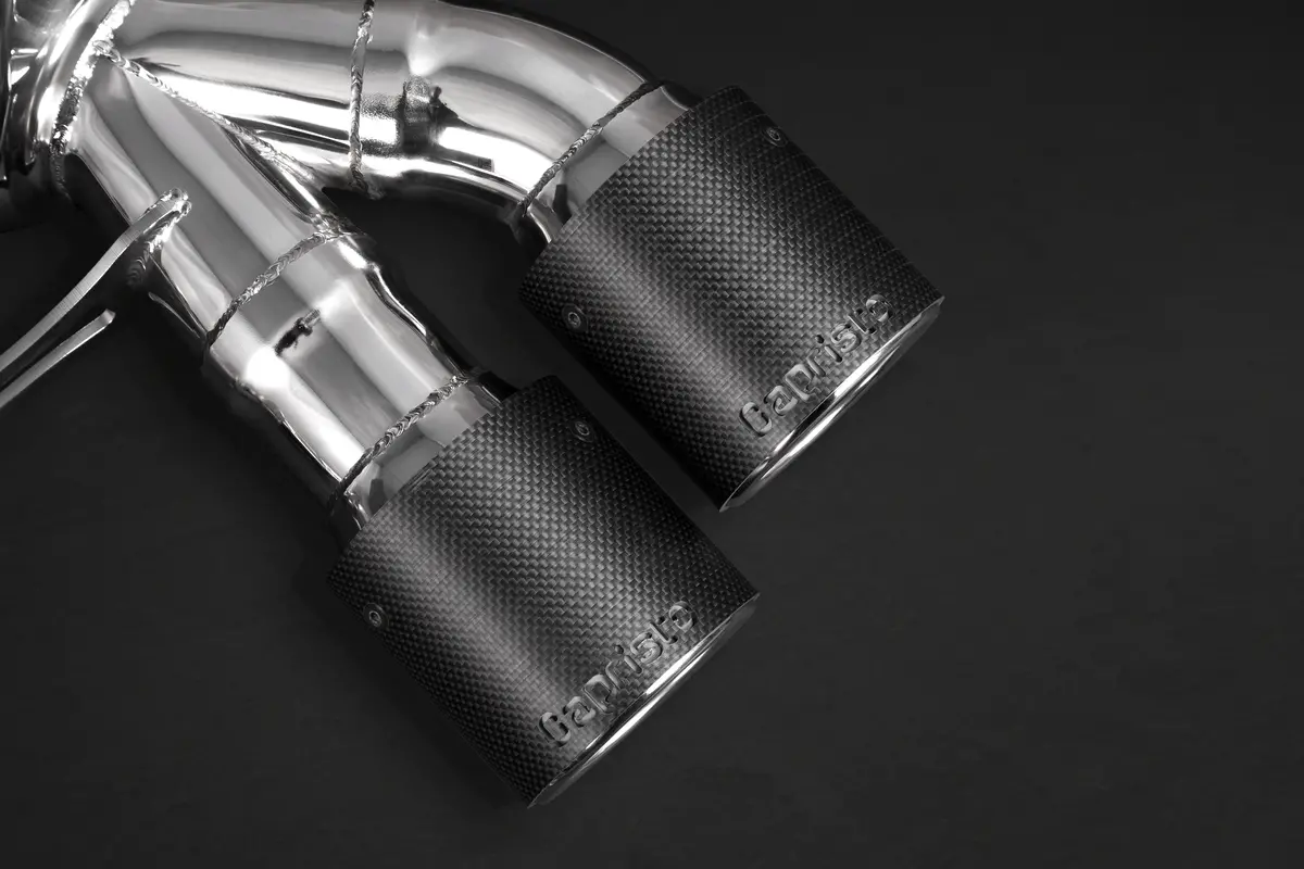 Capristo Valved Exhaust + Mid-Pipes + Carbon Tips (Ces3) - Bmw F10 M5 2