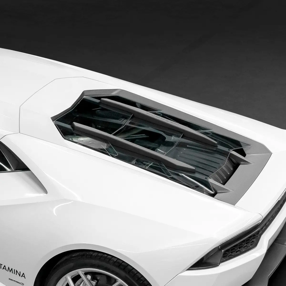 Capristo Carbon Fiber + Glass Bonnet (No Scoops) - Lamborghini Huracan 1