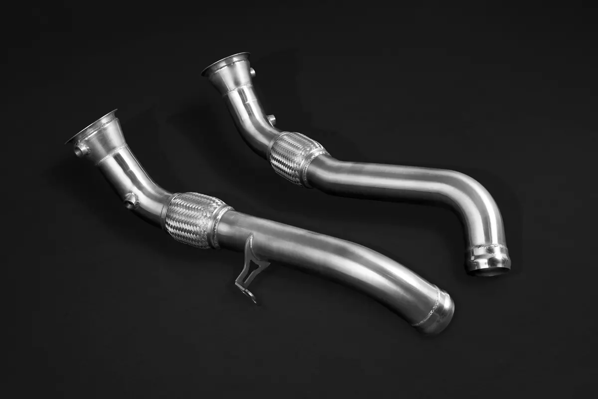 Capristo Cat Spare Downpipes + Heat Blankets - Mclaren (M838t/E) 1