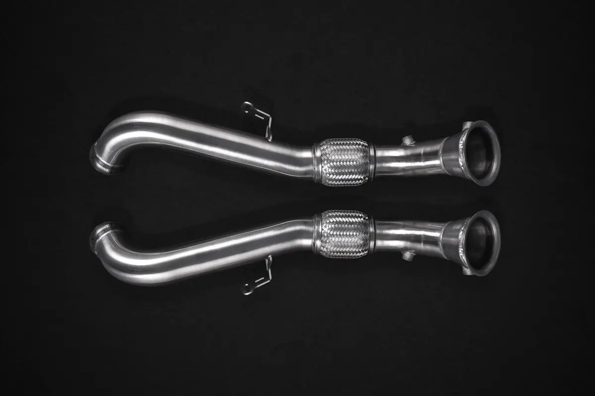 Capristo Cat Spare Downpipes + Heat Blankets - Mclaren (M838t/E) 2
