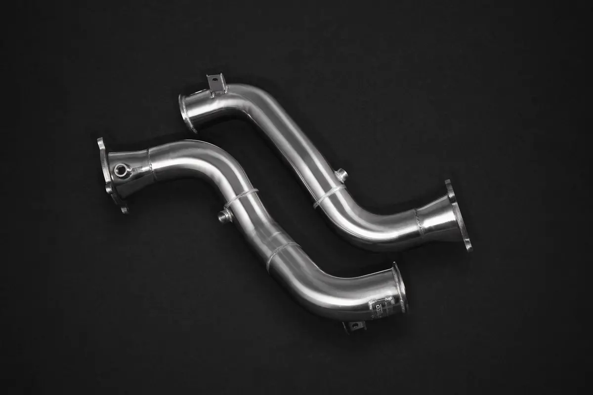 Capristo Cat Spare Downpipes + Heat Blankets - Mclaren 720S/ 765Lt 1
