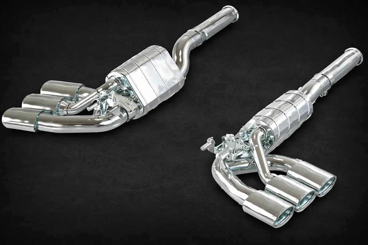 Capristo Valved Triple Mufflers (Oe Actuators) - Mercedes G63 Amg (W465) 1