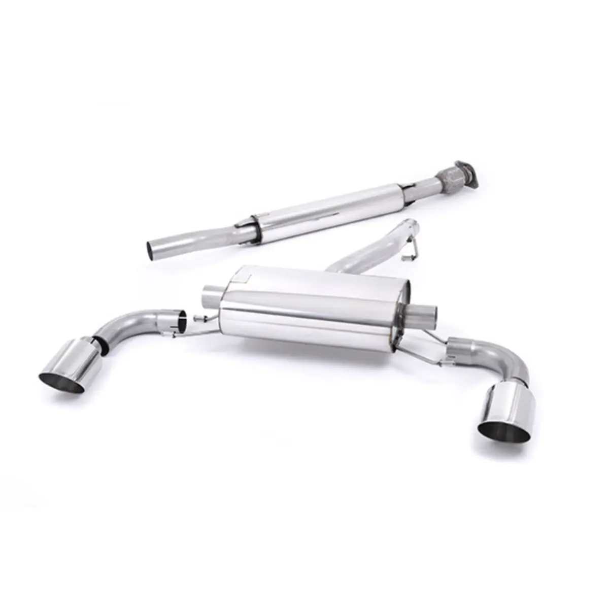 Milltek Gr86 Resonated Secondary Cat Back Exhaust 1